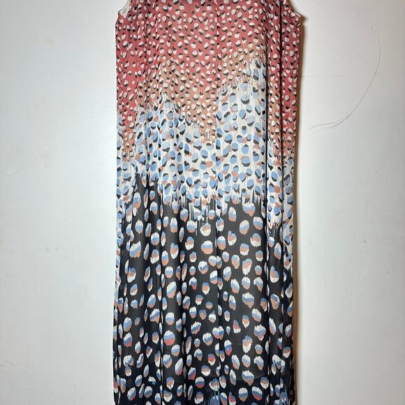 NIC + ZOE Blue Dahlia Maxi‎ Dress Womans Large - Picture 12 of 14